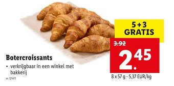 Lidl Botercroissants aanbieding