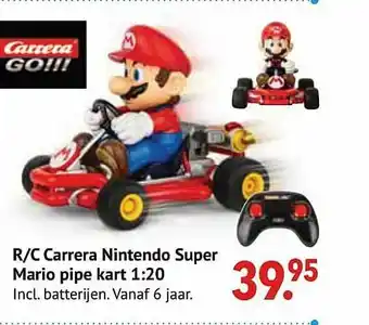 R-c Carrera Nintendo Super Mario Pipe Kart 1:20