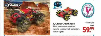 De Kinderplaneet R-c Rock Crush Rood aanbieding