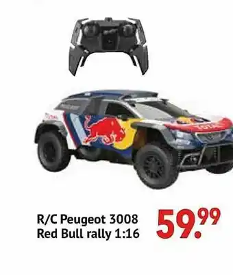 R-c Peugeot 3008 Red Bull Rally 1:16