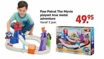 De Kinderplaneet Paw Patrol The Movie Playset True Metal Adventure aanbieding