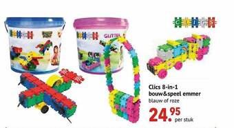 Clics 8-in-1 Bouw&speel Emmer