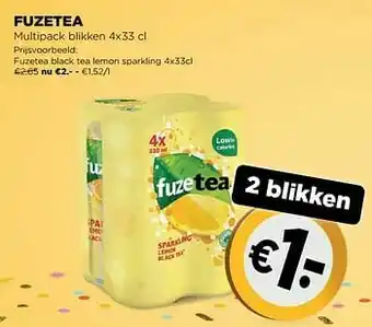 Jumbo Fuzetea black tea lemon sparkling aanbieding
