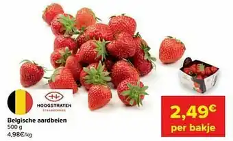 Carrefour Market Belgische aardbeien aanbieding