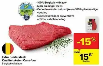 Carrefour Market Extra rundersteak kwaliteitsketen carrefour aanbieding