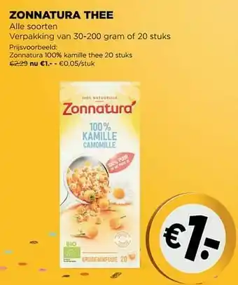 Zonnatura 100% kamille thee