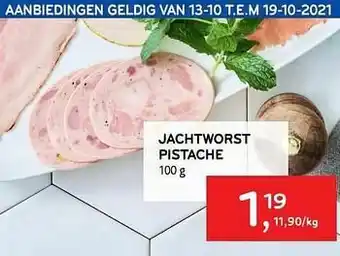 Jachtworst pistache