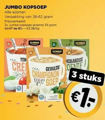 Jumbo Jumbo kopsoep groente aanbieding