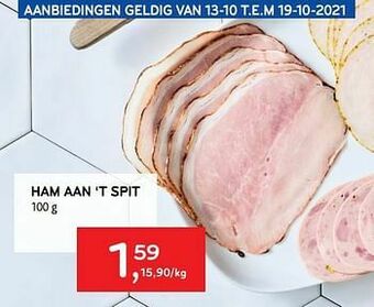 Alvo Ham aan ‘t spit aanbieding