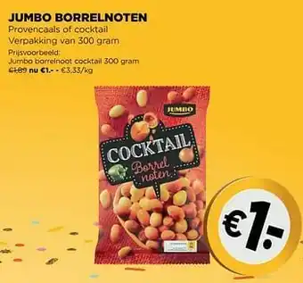 Jumbo borrelnoot cocktail