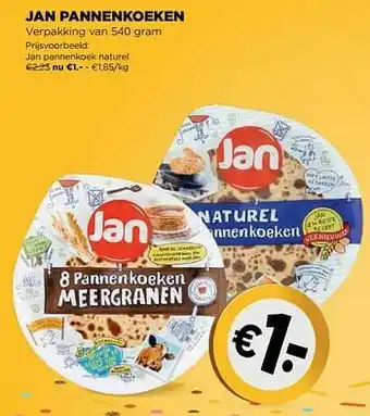 Jumbo Jan pannenkoek naturel aanbieding