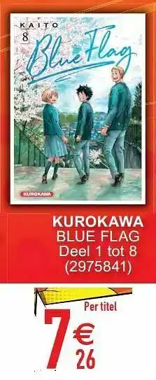 Cora Kurokawa blue flag aanbieding