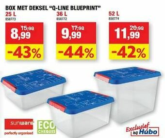 Box met deksel q-line blueprint
