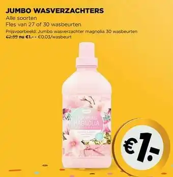 Jumbo Jumbo wasverzachter magnolia aanbieding