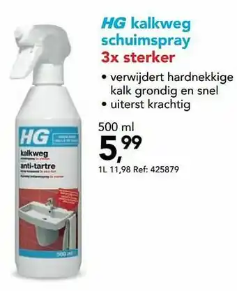 Hubo Hg kalkweg schuimspray 3x sterker aanbieding