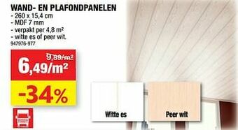 Hubo Wand- en plafondpanelen aanbieding
