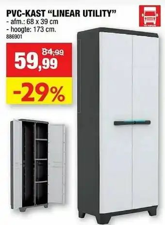 Pvc-kast linear utility