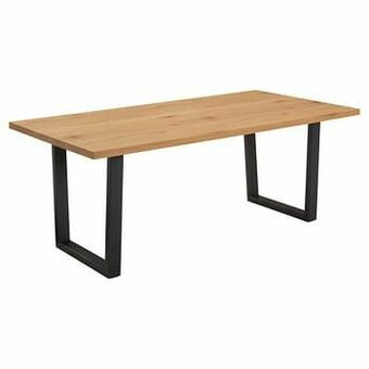 Kwantum Eettafel Bronte Zwart Naturel aanbieding