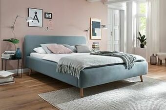 Deba Meubelen Bed MATTIS - Ijsblauw Blauw aanbieding