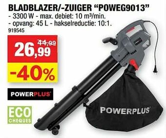 Hubo Powerplus bladblazer--zuiger poweg9013 aanbieding