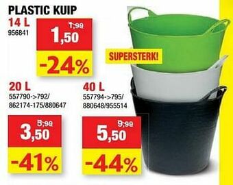 Hubo Plastic kuip aanbieding
