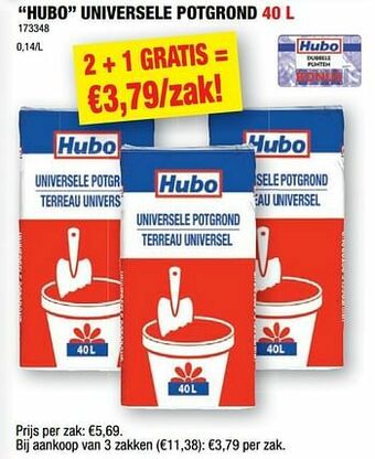 Hubo Hubo universele potgrond aanbieding