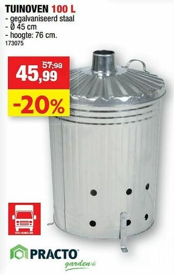 Hubo Tuinoven aanbieding