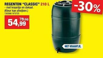 Hubo Regenton classic aanbieding
