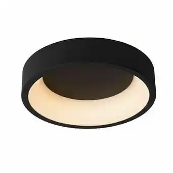 Leen Bakker Lucide plafondlamp Talowe LED - zwart - Ø30 cm - Leen Bakker aanbieding
