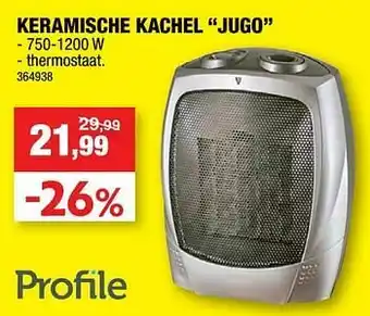 Hubo Profile keramische kachel jugo aanbieding