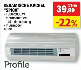 Hubo Profile keramische kachel spica aanbieding
