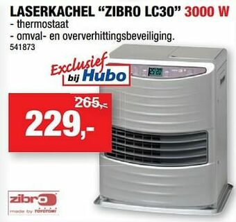 Hubo Laserkachel zibro lc30 aanbieding