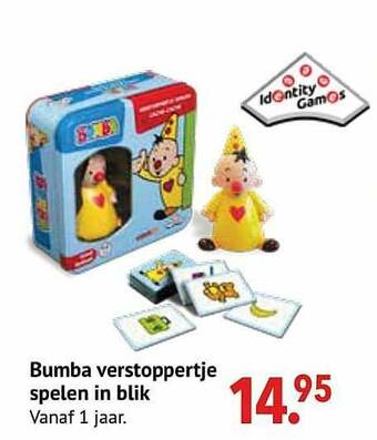De Kinderplaneet Bumba Verstoppertje Spelen In Blik aanbieding