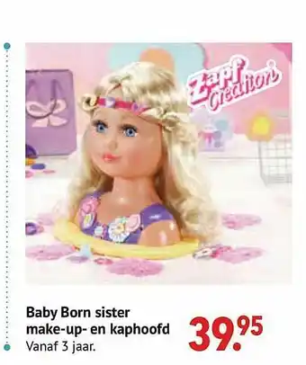Baby Born Siter Make-up-en Kaphoofd