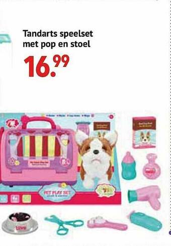 Tandarts Speelset Met Pop En Stoel