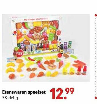 De Kinderplaneet Etenswaren Speelset aanbieding
