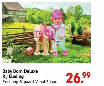De Kinderplaneet Baby Born Deluxe Rij Kleding aanbieding