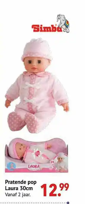 Pratende Pop Laura 30 Cm