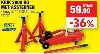 Krik met assteunen