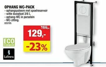 Hubo Ophang wc-pack aanbieding