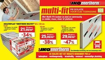 Hubo Isolatieplaat enertherm multifit aanbieding