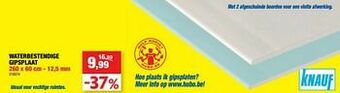 Hubo Waterbestendige gipsplaat aanbieding