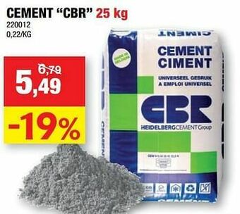 Hubo Cement cbr aanbieding