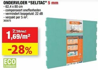 Hubo Ondervloer selitac aanbieding