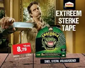Hubo Power tape zwart aanbieding