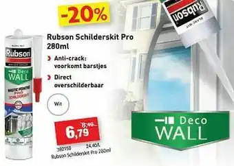 Hubo Rubson schilderskit pro aanbieding