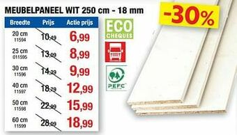 Hubo Meubelpaneel wit aanbieding