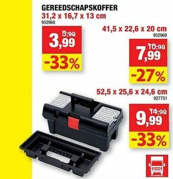Hubo Gereedschapskoffer aanbieding