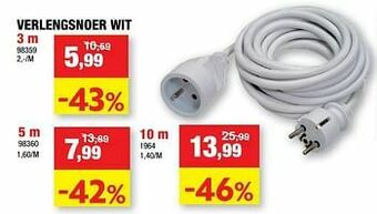 Verlengsnoer wit