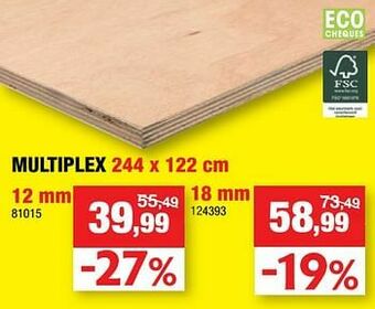 Hubo Multiplex aanbieding